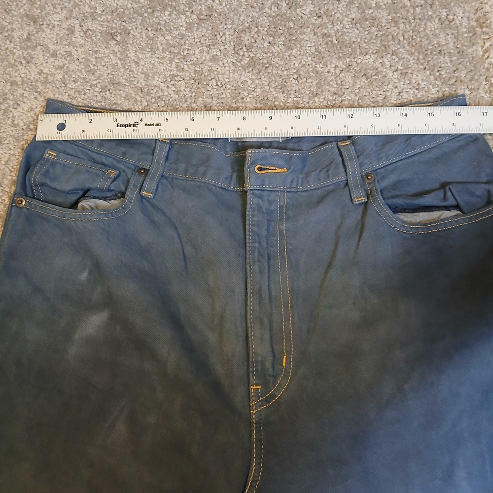 Levis High Waisted Straight Leg Jeans Blue Faded Wash Size 32 Vintage Style - Picture 4 of 13